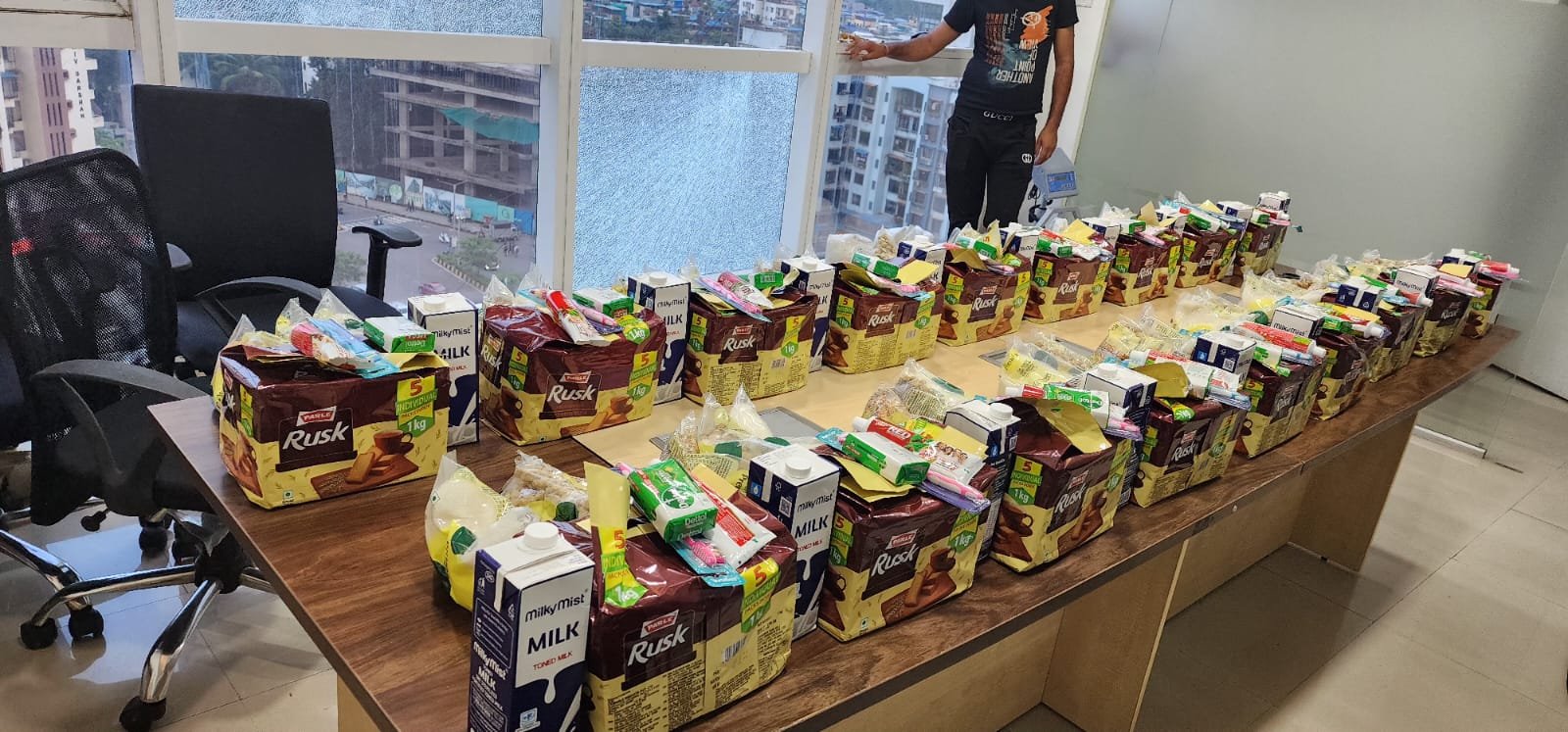 Essential resources prepared for community distribution